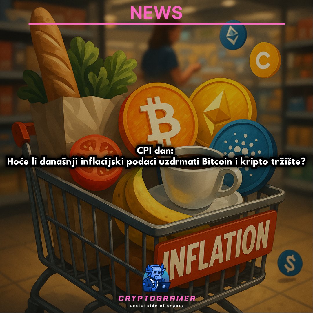 cryptogram51062's tweet photo. 📊 CPI dan je stigao.
Inflacija se vraća u fokus, a tržište čeka odgovor — hoće li novi podaci promijeniti smjer Bitcoina i cijelog kripta?
Saznaj sve detalje 👉 https://t.co/YuW9s1aWWj
#CPI #Bitcoin #Crypto #CryptoNews #Blockchain #CryptoMarket #Finance #FED #Cryptogramer🐮💻 https://t.co/8ajjCfTWu0