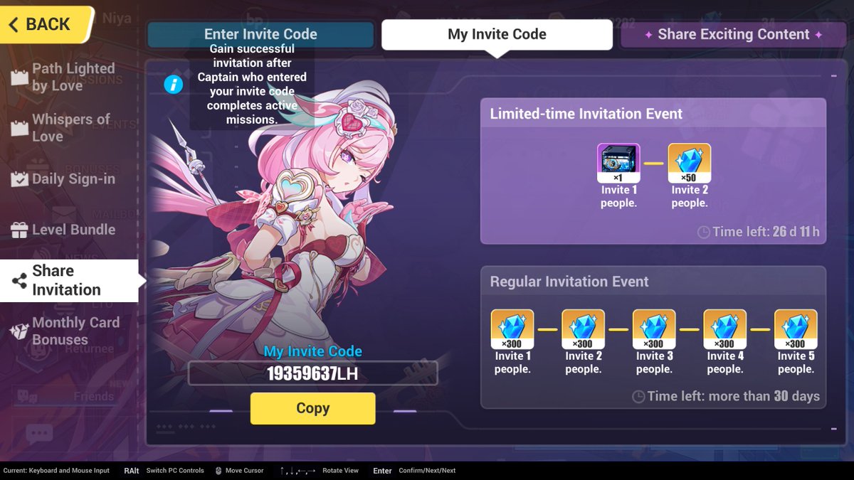 niyavocado's tweet image. i need help as well. my code is 19359637LH (SEA server)