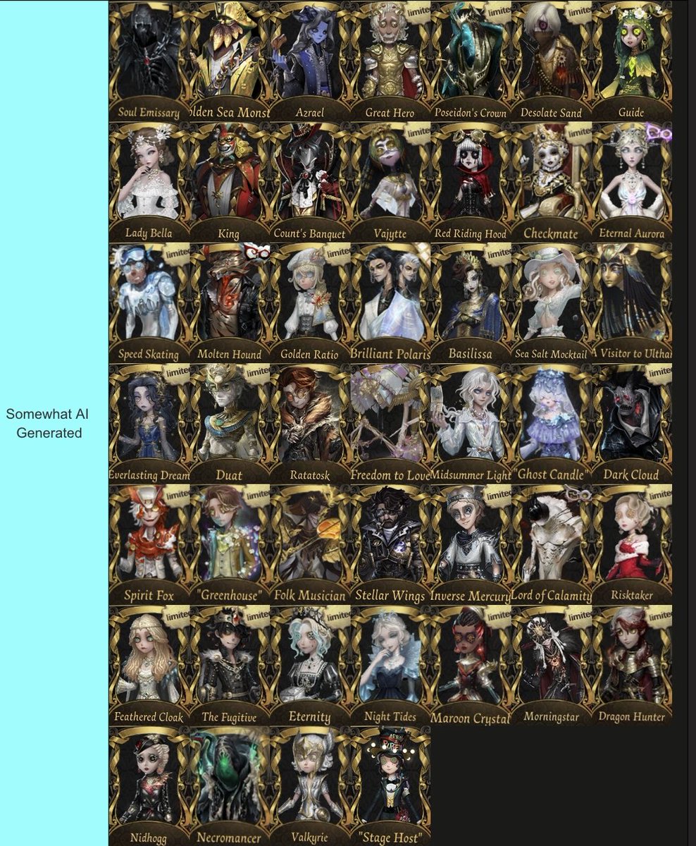 dreamoftulips's tweet photo. Rating S tiers based on how AI slop they are (i cant save it the website wouldnt work) https://t.co/Jkjwlmwzsy