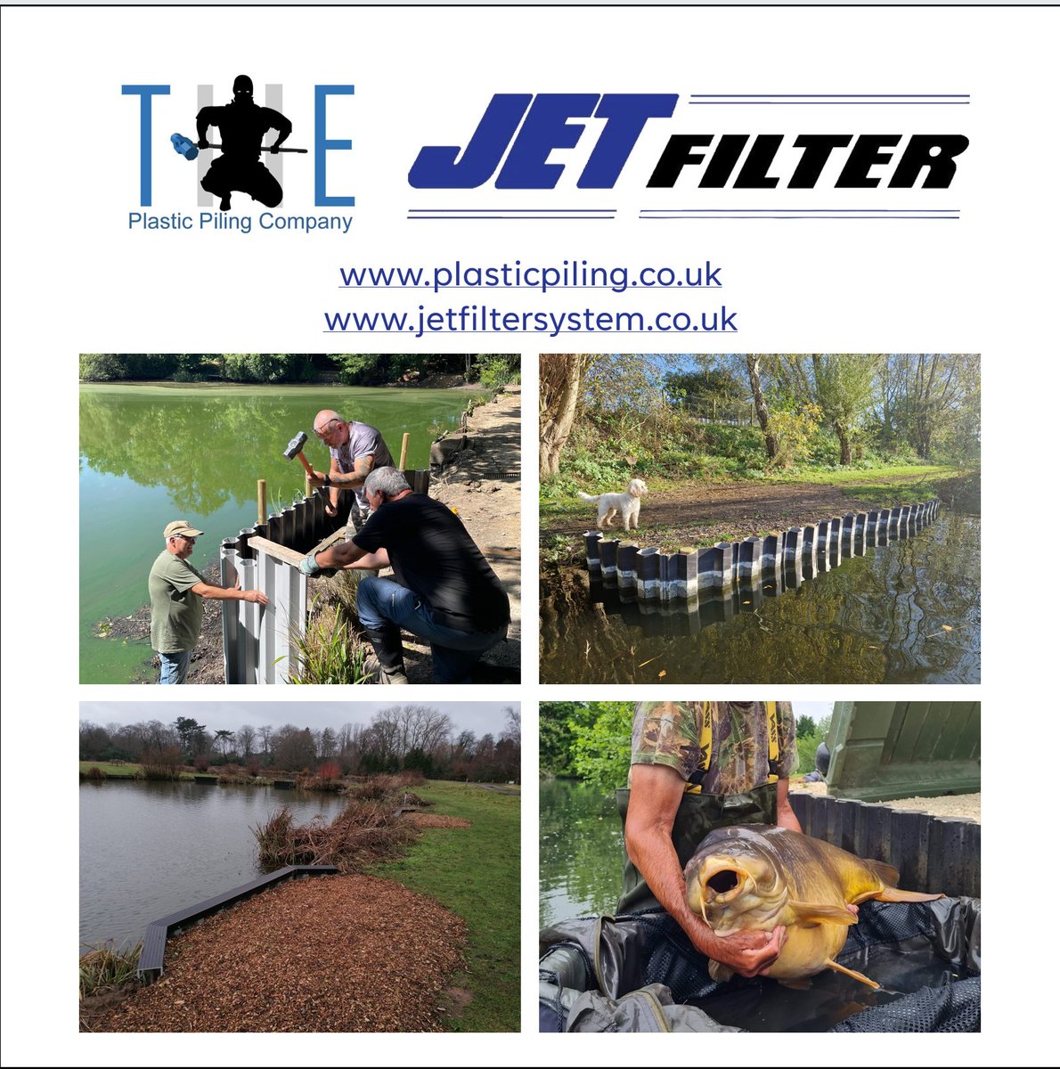 JETFilterSystem's tweet image. JETFilter is exhibiting at the New Brands Hatch Carp show in February 2026.

#weephole
#Filter 
#soilerosion
#JETFilter
#piling
#sheetpiling
#plasticpiling
#vinylsheetpiling
#pvcpiling
#steelpiling
#trenchsheets
#concrete
#retainingwalls
#bridgeabutments