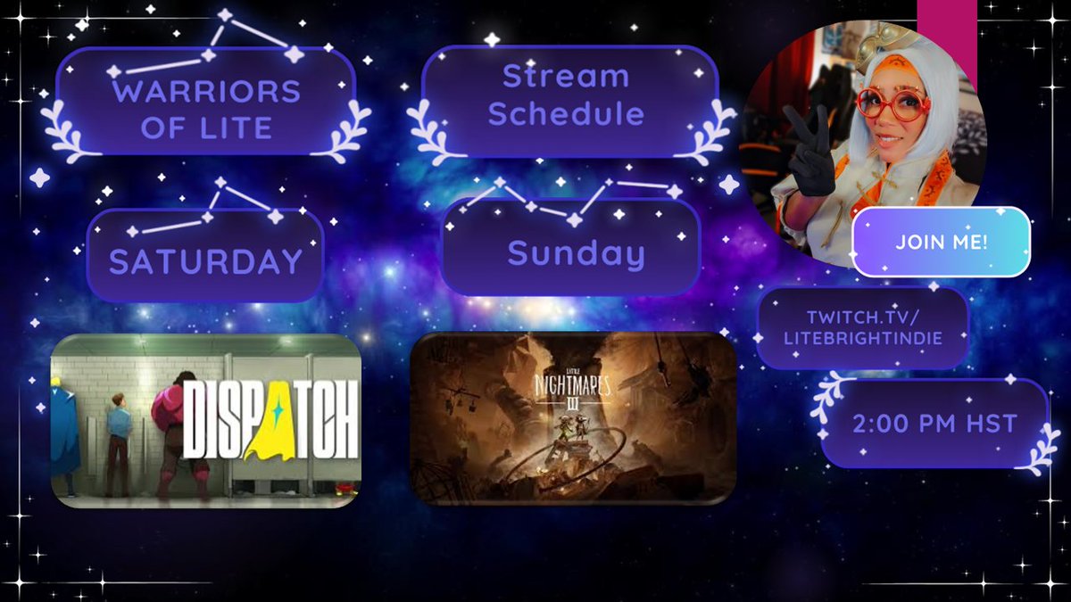 litebrightindie's tweet photo. This weekend we are jumping into #dispatch , and on Sunday we are doing a dual stream with @KingJ935 for #LittleNightmares3 Hope to see you all there! https://t.co/2lFifDIfGm