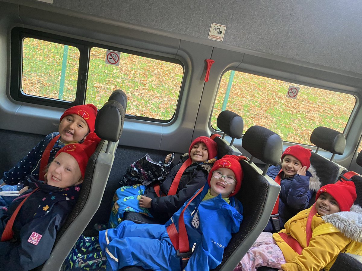 olvschool's tweet photo. Reception are very excited for their first school trip to go on the gruffalo hunt! #OLVEYFS https://t.co/pKHBU3zSoT