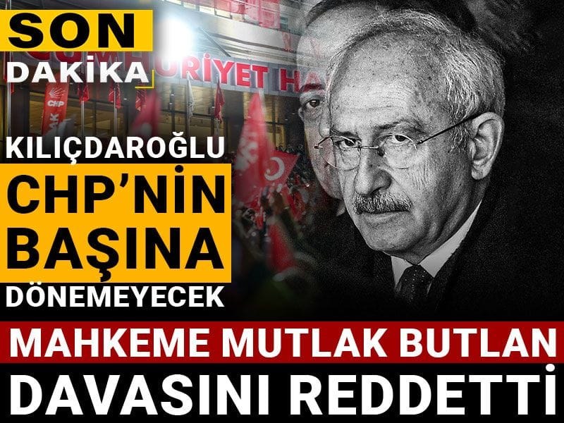 Kılıçdaroğlu CHP'nin başına dönemeyecek

Mahkeme mutlak butlan davasını reddetti

halktv.com.tr/siyaset/son-da…
