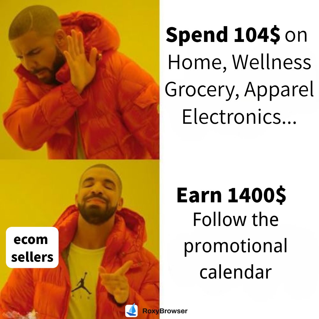 RoxyBrowser's tweet image. Who&apos;s Balck Friday? 🤑

#Roxybrowser #antidetectbrowser #Ecommerce #affiliate #dropshipping