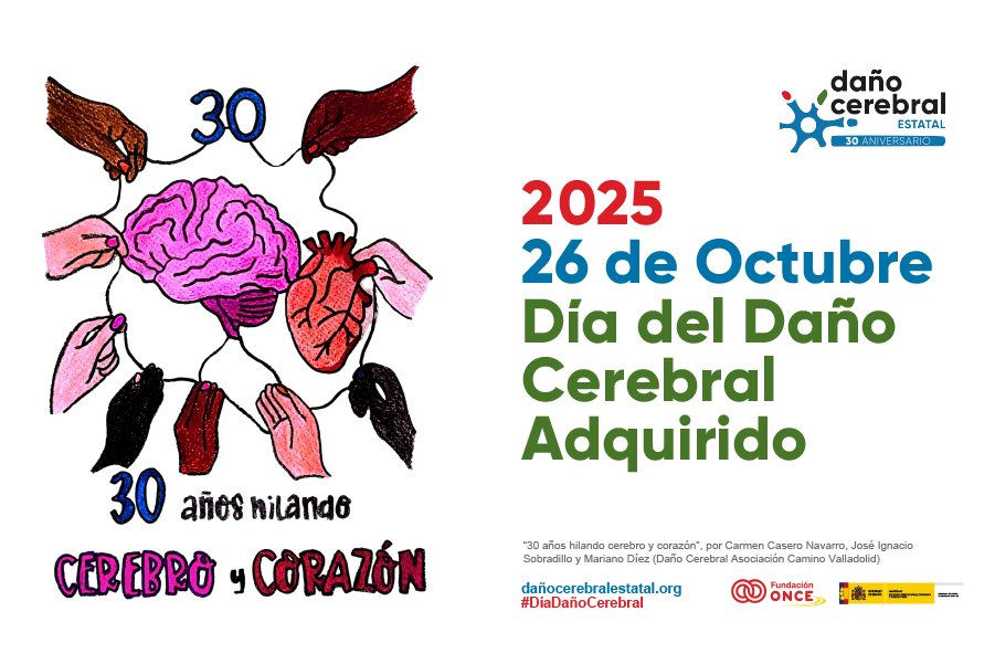 Octubre es un mes señalado en rojo en el calendario para el Movimiento Asociativo del #DañoCerebral.

Hoy, domingo 26 de octubre, se conmemora el #DiaDañoCerebral. Por la garantía efectiva de la continuidad asistencial para las personas con #DCA y sus familias: #SomosDañoCerebral