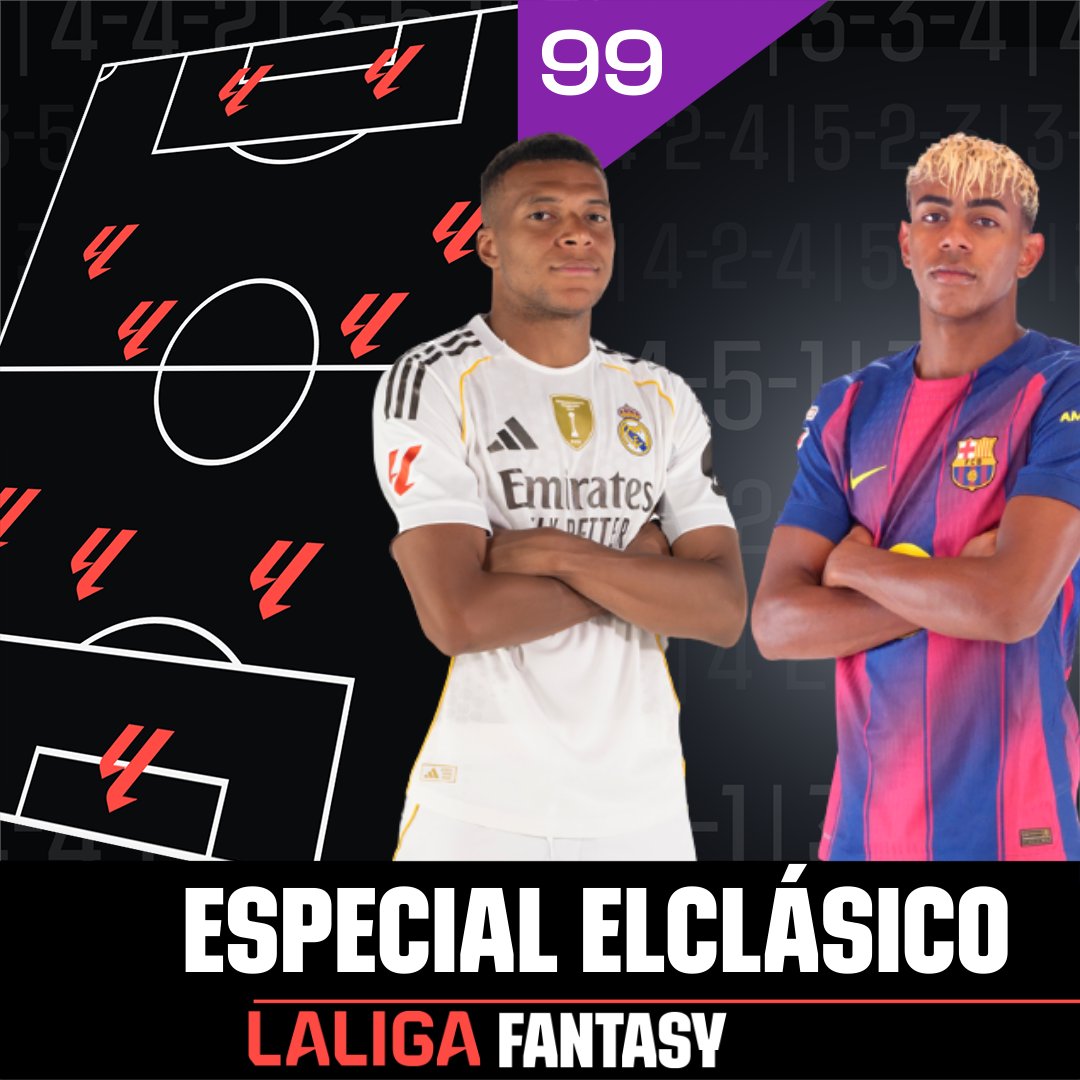 ¡El 𝐏𝐀𝐑𝐓𝐈𝐃𝐀𝐙𝐎 que paraliza el mundo merece un programa especial!

🚨 Repasa con nosotros #LALIGAFANTASYSHOW especial #ELCLÁSICO.

🎙️ <a href="/robertobenitto/">Roberto Benito</a>
🎙️ <a href="/guillenfran/">Fran Guillén</a>
🎙️ <a href="/AlbaLopezGC/">Alba ⚽</a>
🎙️ <a href="/jboned/">Javier Boned</a>

📺 ¡Desde las 17h en YouTube, X, Facebook y Tiktok!