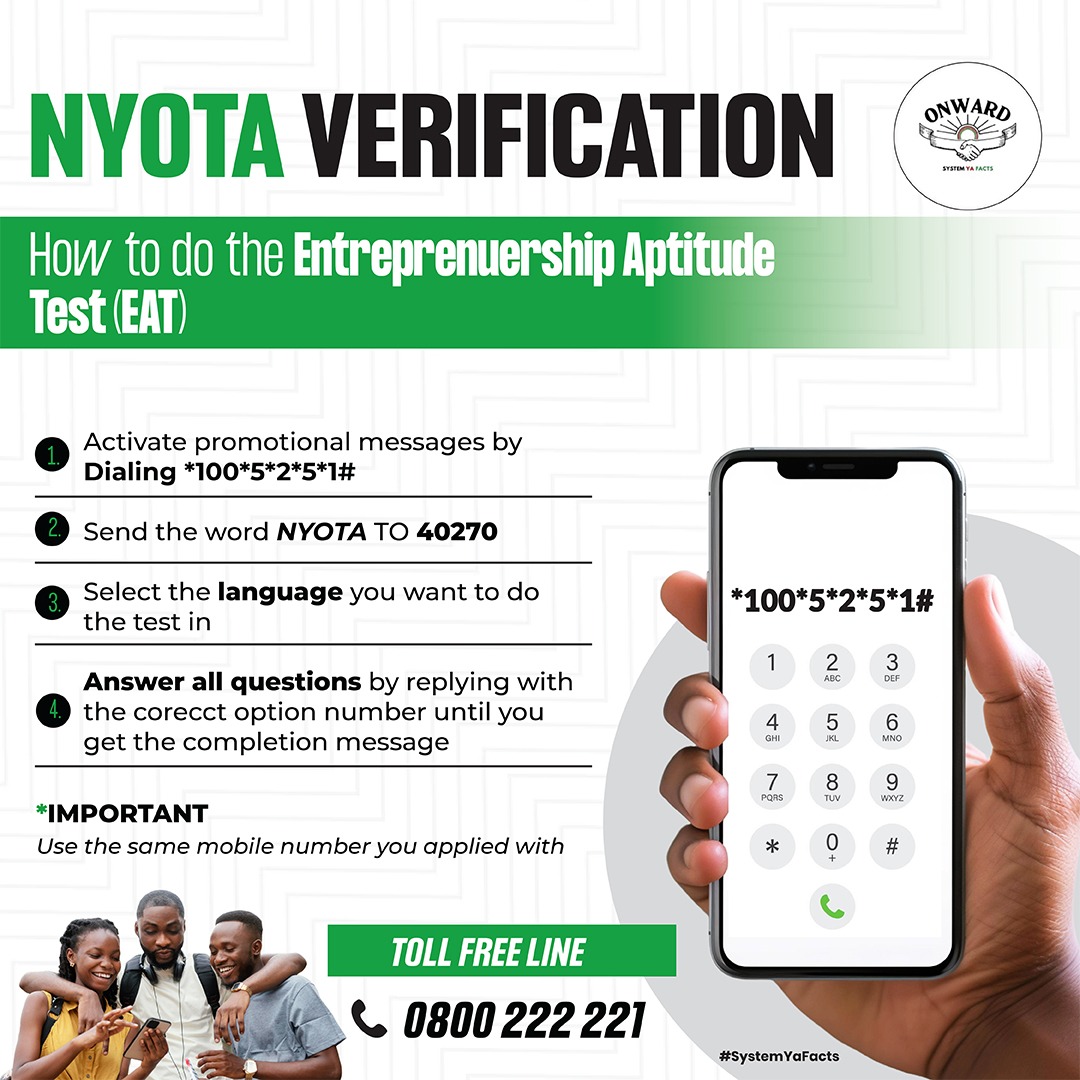 publicopion's tweet image. For aptitude test you are advised to use the same mobile number used for application

#NYOTAVerification 

Expanding Youth Opportunities 

50K For Biz