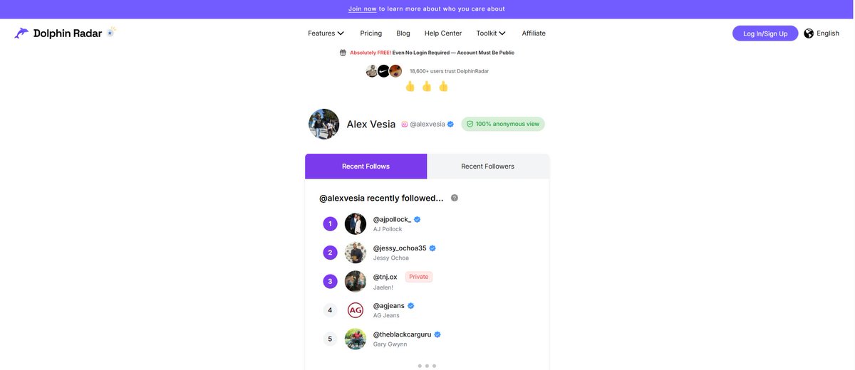 DolphinRadar's tweet photo. Through Dolphin Radar’s “Recent Follow” feature,
you can see Vesia recently followed a former teammate —
the same one who posted photos of his baby last year. 👶 https://t.co/eT498Du30D