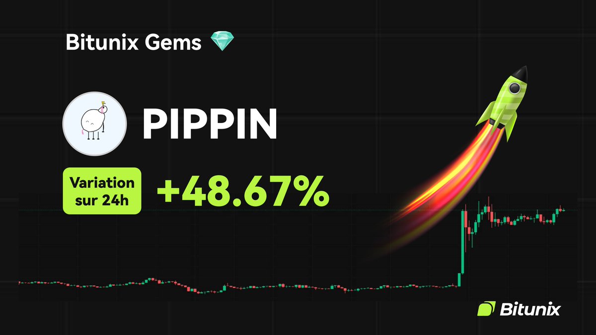 BitunixFR's tweet image. 💎 BITUNIX GEMS 💎
$PIPPIN @pippinlovesyou
Variation sur 24h : +48.67 %
📆 Listé le 24/06/2025
🚀 Trader maintenant sur :
short.bitunixads.com/v7ltvAws
#Altcoin #Cryptomonnaies
