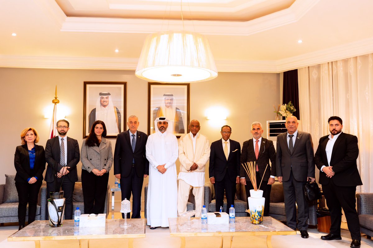 Mr. Ali bin Hamad Al Aida - Chargé d’Affaires a.i. at the Embassy of the State of Qatar to the Republic of Rwanda, hosted a dinner in honor of the delegation from the Arab Syrian Republic who are on a visit to the Republic of Rwanda.