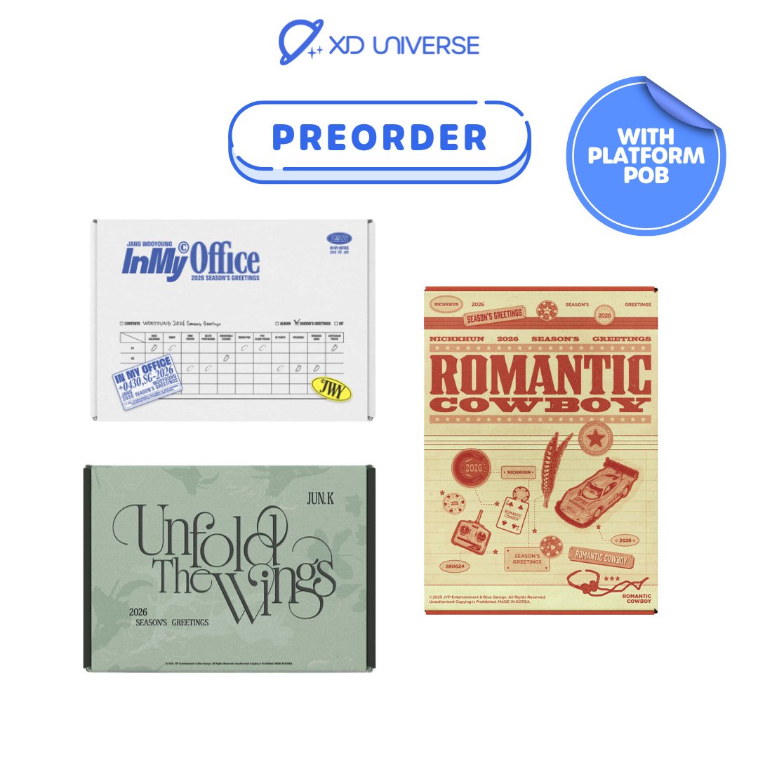 xduniverseorder's tweet image. MY Non-Profit GO🇲🇾
2PM 2026 SEASON&apos;S GREETINGS

💰RM188
🎁With POB

•⁠ ⁠Price only exc local pos / Can pick up

🛒 Preorder now at:
•⁠ ⁠xduniverse.com.my
•⁠ ⁠Shopee: xduniverse_my

📦 Ships from Malaysia
✅ 100% Official

#XDUNIVERSEorder #pasar2pm