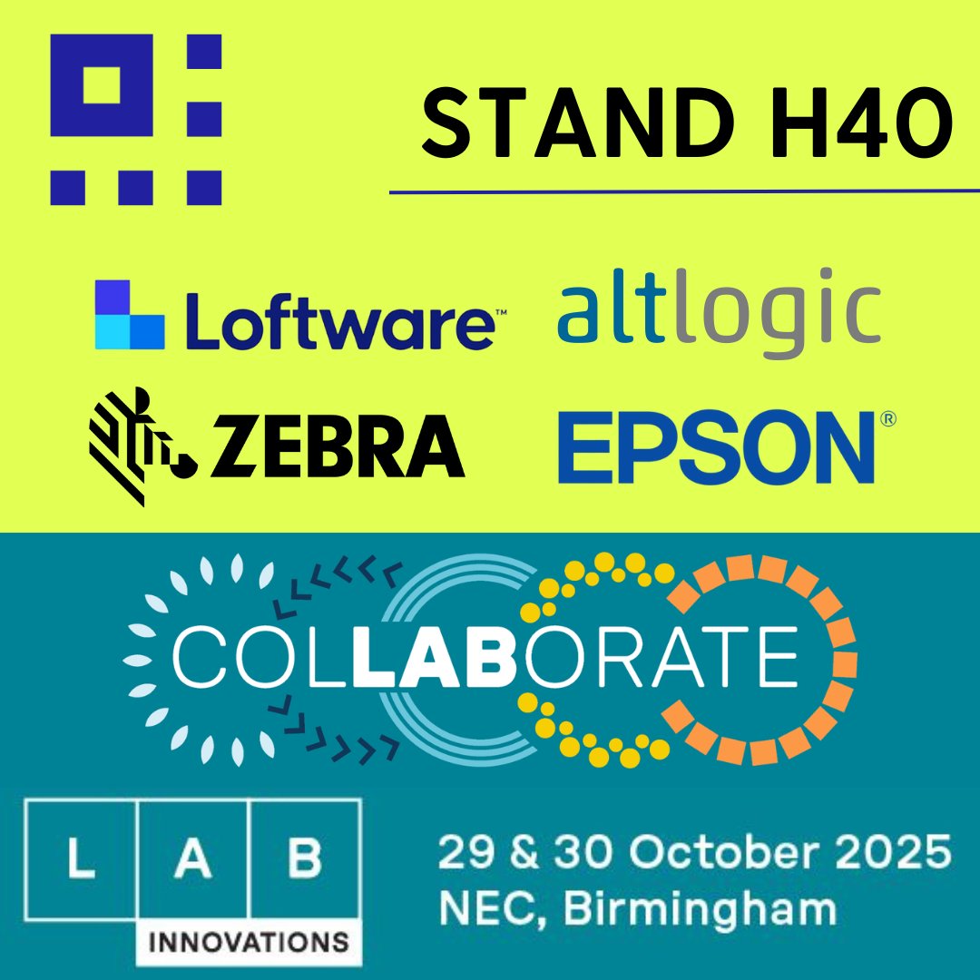 BarCodeData's tweet image. Come and see us next week at Lab Innovations 2025!

Discover how Tracit360 GS1 UK Asset Tracking transforms laboratory operations at Lab Innovations 2025.

🎟️ Register free 👉 register.visitcloud.com/survey/2xbmpak…

#LabInnovations2025 #Tracit360 #AssetTracking #RFID #GS1UK #BarcodeDataGro