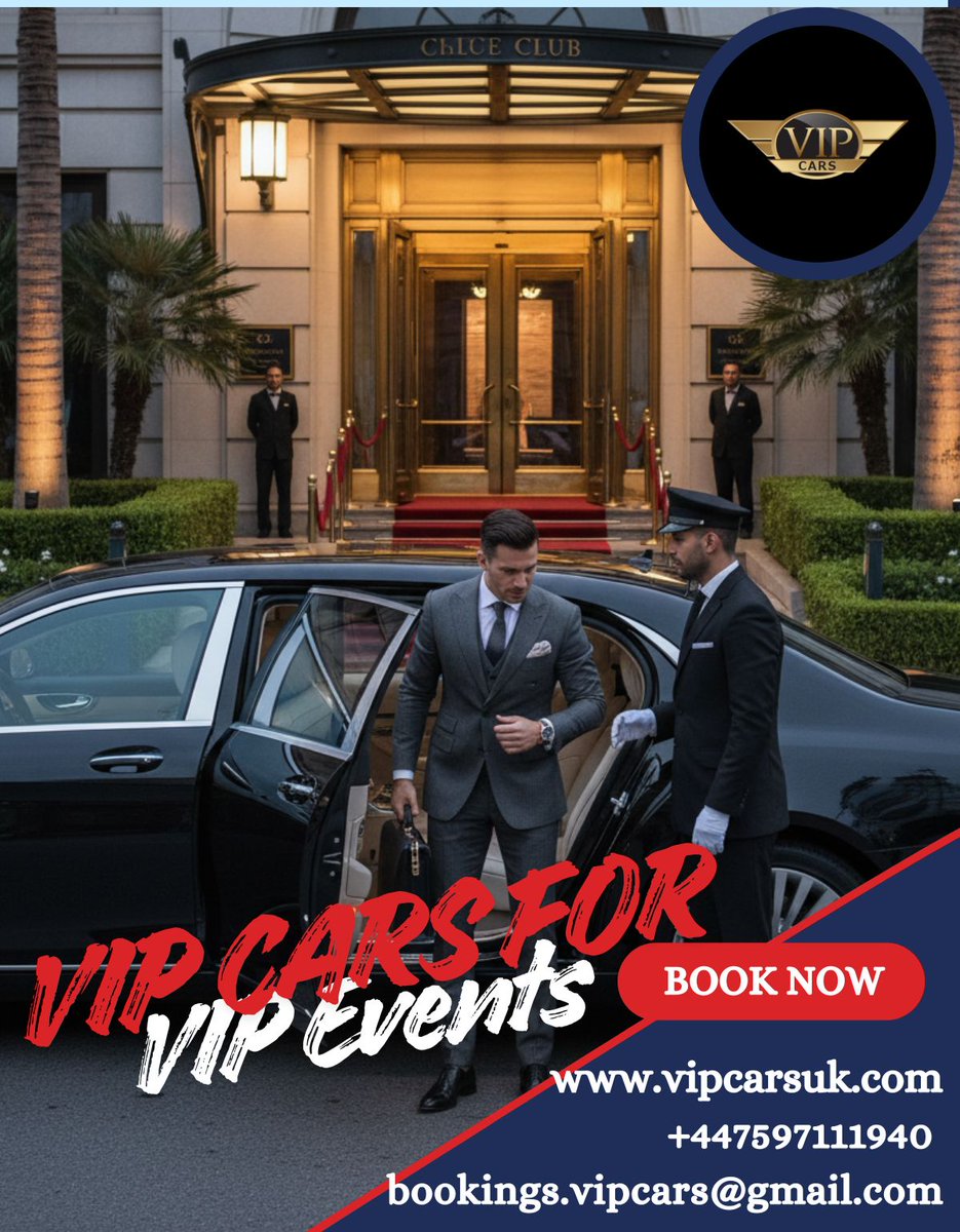 ukvipcars's tweet image. 🚘 Whether it’s a wedding, corporate event, or special occasion, we’ll make sure you travel like a true VIP.

📞 Contact Us
📧 bookings.vipcars@gmail.com
📱 Call / WhatsApp: +44 7597 111940
💻 vipcarsuk.com

#VIPCars #VIPEvents #LuxuryRide #ArriveInStyle #ExecutiveRide