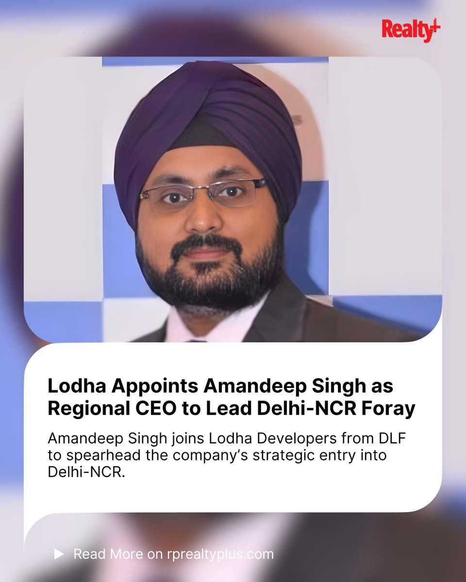 RPRealtyPlus's tweet image. Lodha’s Big Move Into Delhi-NCR! 
Amandeep Singh steps in as Regional CEO what does this mean for the capital’s real estate scene?

Read more: rprealtyplus.com/article/lodha-…

#LodhaDevelopers #DelhiNCR #RealEstateLeadership #PropertyTrends #UrbanGrowth #MarketWatch #CEOAppointment