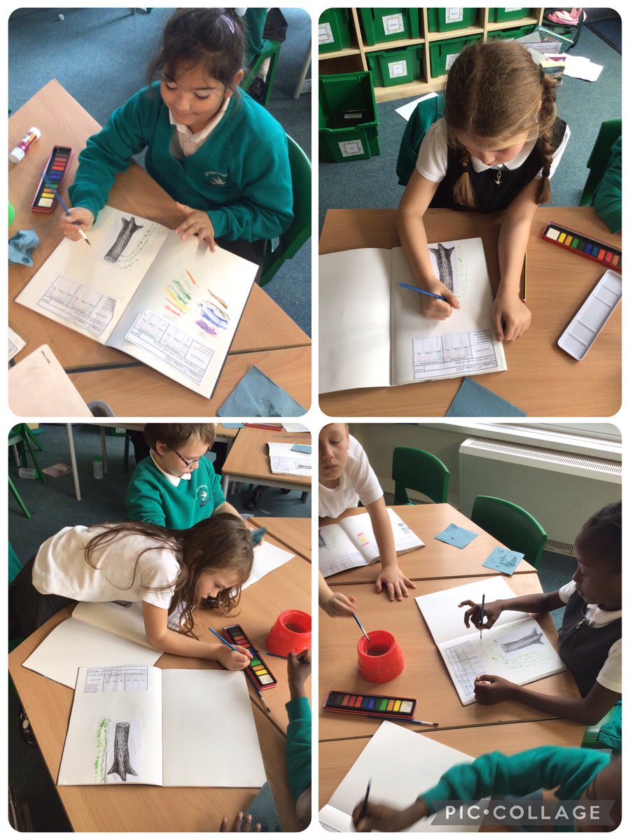 Year 3 have been practising brush strokes in the style of Claude Monet in preparation for their final painting piece in art 🕊