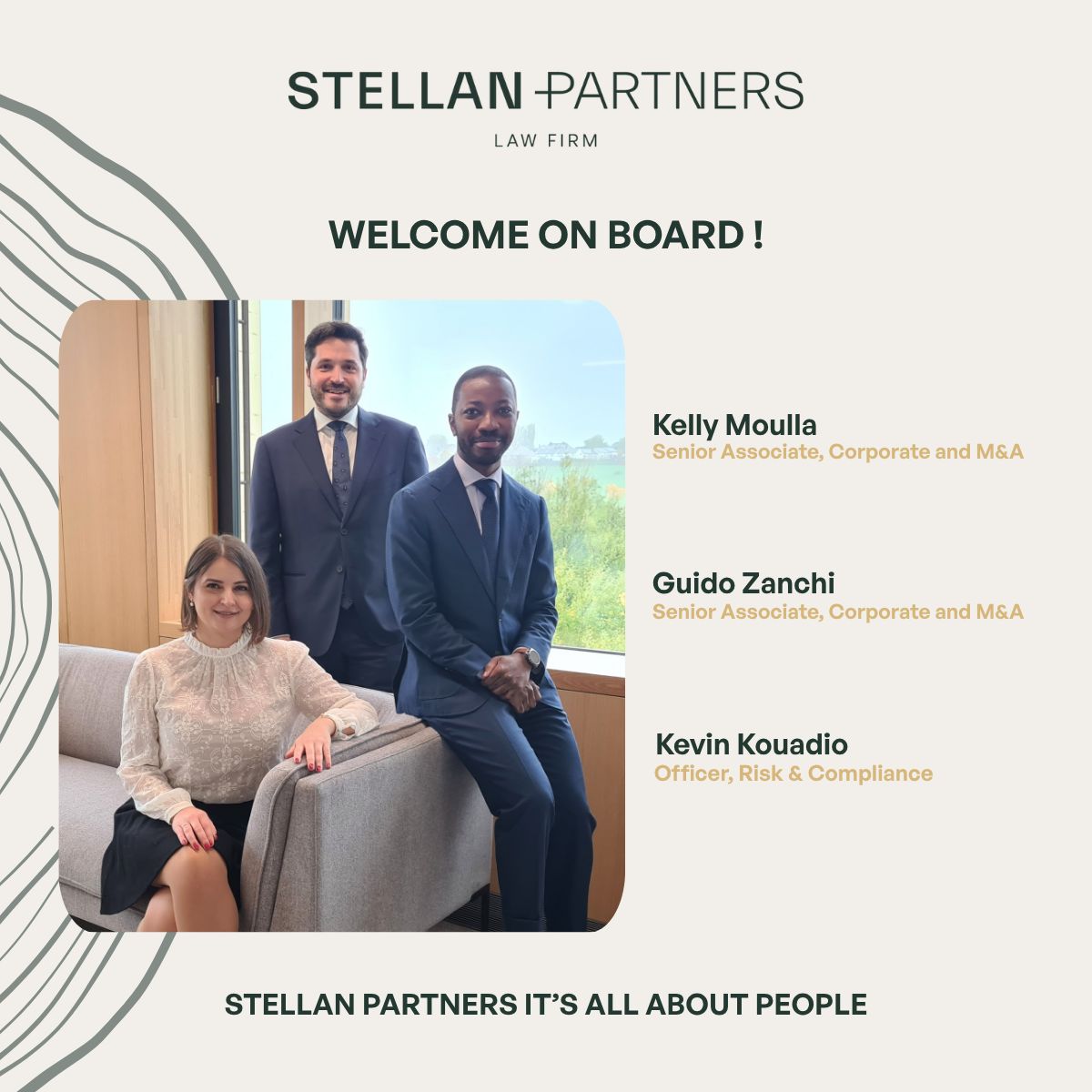 StellanPartners's tweet photo. 🚀 We’re growing!
At #stellanpartners, each new team member brings fresh perspectives and valuable expertise that strengthen our practice and enrich our culture.
Welcome Kelly, Guido and Kevin! https://t.co/RL0x1Rk6yG
