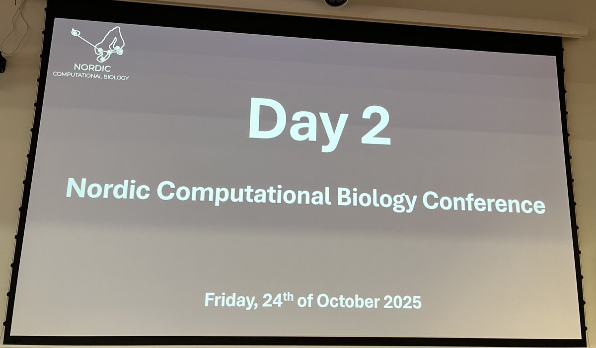 NordicCompBio's tweet image. 🌅 Good morning from Day 2 of #NordicCompBio2025! ☕
We are diving into another round of inspiring talks on transcriptomics, pharmacology, microbiome research &amp;amp; more.
Let’s keep the energy high and ideas flowing! #NordicCompBio #ComputationalBiology #NCBWeek2025 #Nordics
