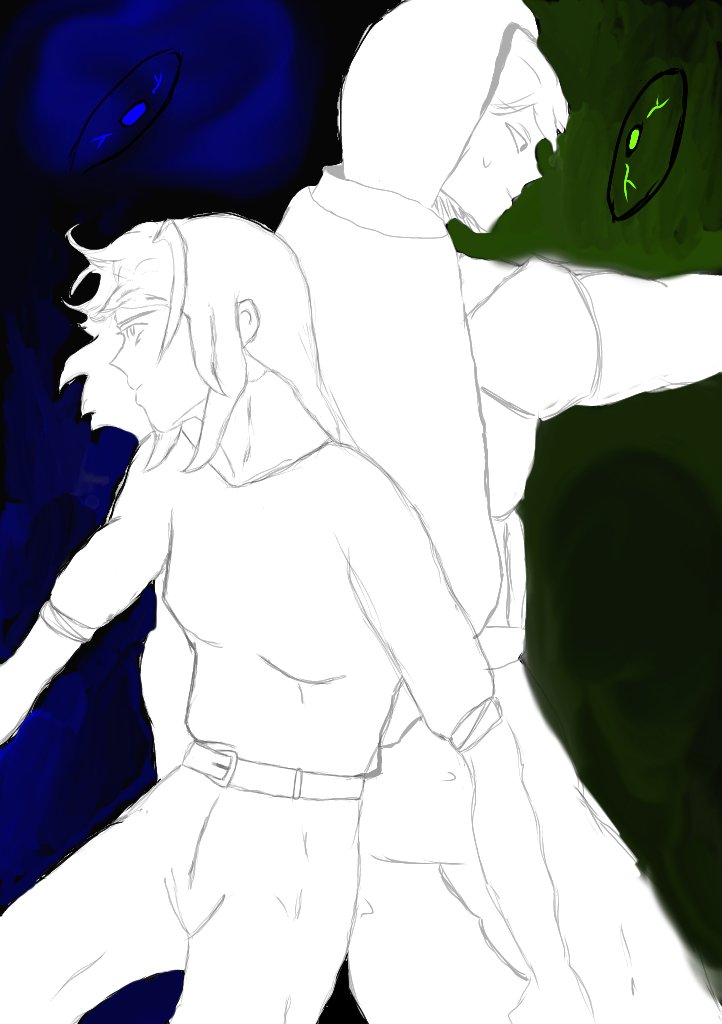 LolloTwT's tweet image. Eliza and Lucien protecting each others. #osrpart #OSRPblackwell #BloodflameArt
