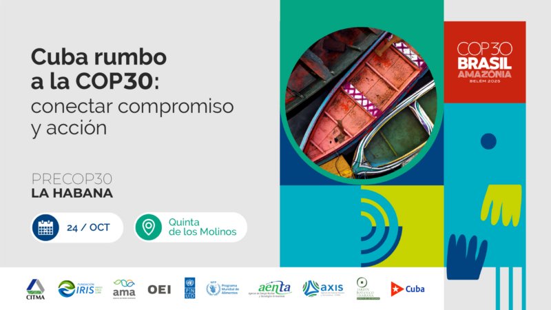 citmacuba's tweet image. “Cuba Rumbo a la COP 30 de cambio climático: conectar compromiso y acción”, primera PreCOP en #Cuba reúne a expertos, instituciones y actores sociales para impulsar una agenda climática inclusiva y transformadora hacia la Conferencia ONU sobre Cambio Climático 2025, en Brasil
👇