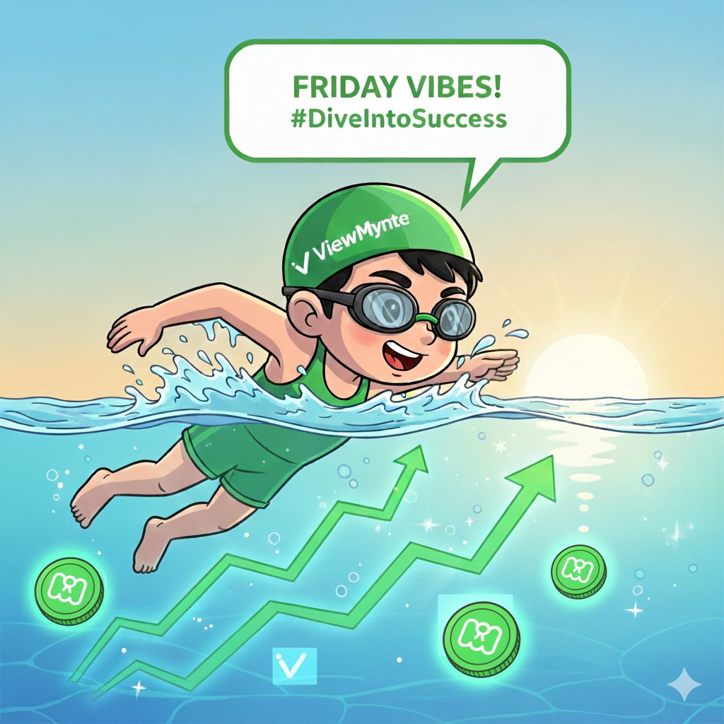 viewmynte's tweet photo. Good morning, champions! βοΈ It's Friday, and we're diving into the day with enthusiasm! Let's ride the waves of innovation π and make a splash with our achievements. What exciting plans do you have for the day and the weekend ahead? β¨ #FridayVibes #DiveIntoSuccess #ViewMynte $ViewMynte $MYNTE #MYNTE