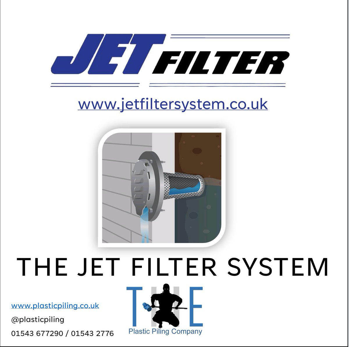 JETFilterSystem's tweet image. THE JET Filter Systems UK &amp;amp; The Plastic Piling Co. are pleased to confirm that we will be exhibiting at The National Civils Show November 26th and 27th. 
Stand CB58 at ExCeL London.
#plasticpiling
#piling
#vinylsheetpiling
#sheetpiling
#civils
#JETFilter
#floodex
#drainageshow