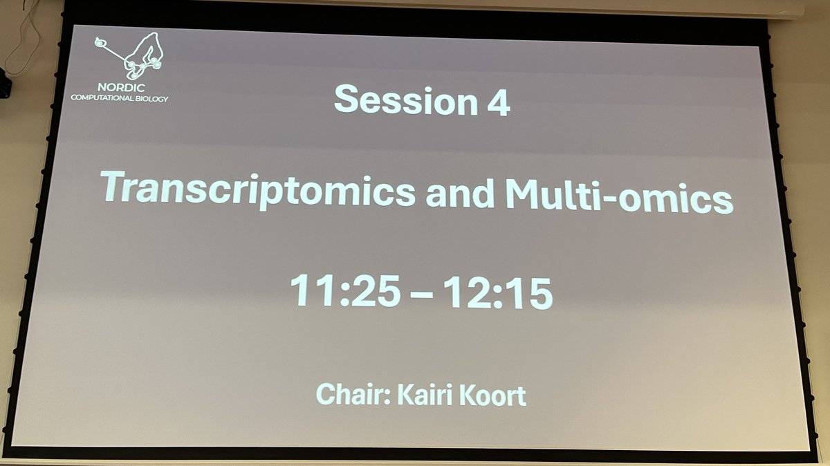 NordicCompBio's tweet image. We start the day with Transcriptomics &amp;amp; Multi-Omics 🎙️
Exploring hidden switches of gene regulation with Olga Jasnovidova and Minna-Liisa Anko #NordicCompBio #ComputationalBiology #Bioinformatics #NCBWeek2025 #MultiOmics #RNAseq #Nordics