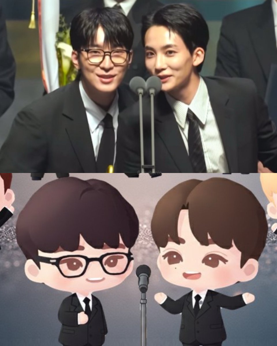 JEONGHAN &amp; WONWOO at The 16th Korean Popular Culture and Arts Awards 💐🏆 the real one vs the puzzle seventeen version, I SEE NO DIFFERENCE 🤭 SO CUTE

#seventeen #2025MAMAVOTE