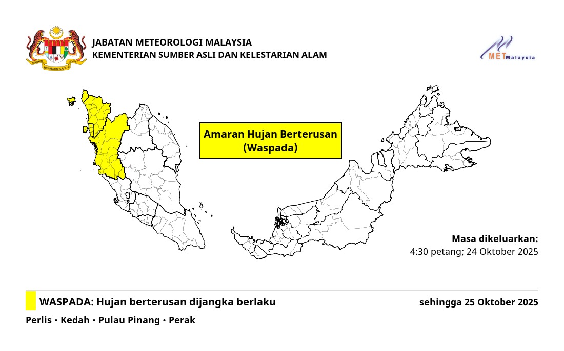 metmalaysia's tweet photo. AMARAN HUJAN BERTERUSAN 🌧️🌧️🌧️

#amaranhujanberterusan
#metmalaysia
#NRES
#MalaysiaMADANI https://t.co/hcS8CMPQFS