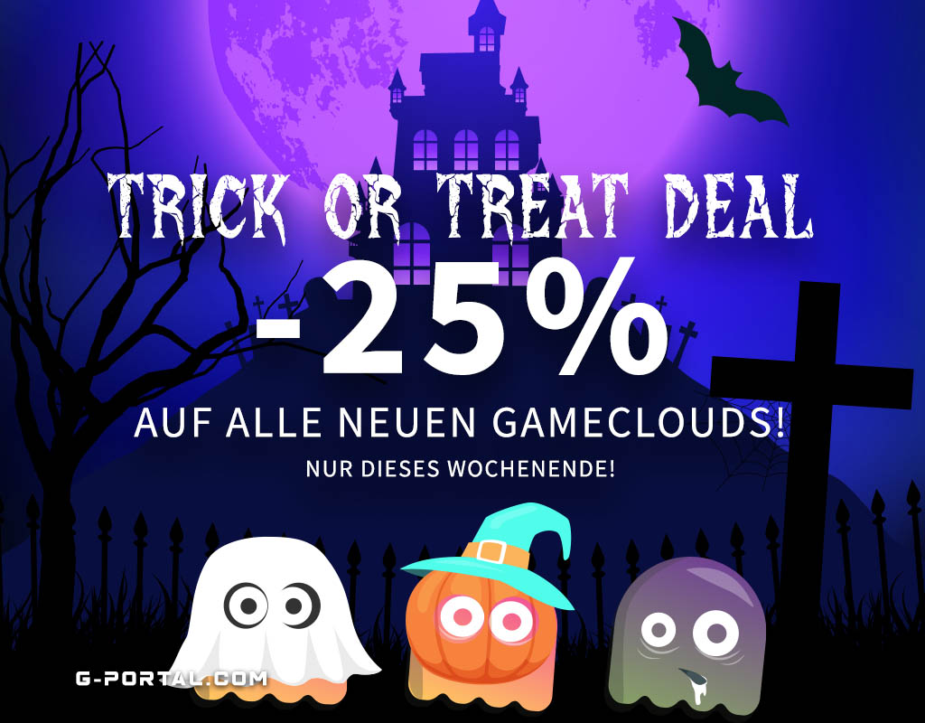 gportalde's tweet image. Nur dieses Wochenende: 🎃 25% auf alle neuen Gameclouds!
Spooky oder cozy – plant euer Halloween-Weekend jetzt! 👻

Hier gehts lang: 
g-portal.com/de

#GPORTAL #Halloween #GameServer