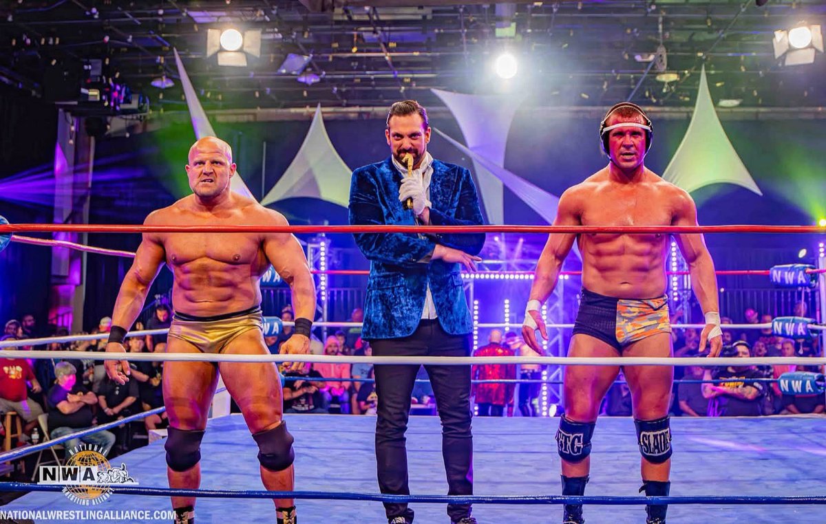 Spencer Slade (@sladewrestler) on Twitter photo You’re looking at the future of the Roku Sports Channel! The Wrestling Machines led by Aron Stevens🏆 #gutchecktime #fearthegear #NWAStar <a href="/TheMikeMondo/">Mike Mondo</a> <a href="/nwa/">NWA</a> <a href="/AronsThoughts/">Aron</a> You’re looking at the future of the Roku Sports Channel! The Wrestling Machines led by Aron Stevens🏆 #gutchecktime #fearthegear #NWAStar <a href="/TheMikeMondo/">Mike Mondo</a> <a href="/nwa/">NWA</a> <a href="/AronsThoughts/">Aron</a>