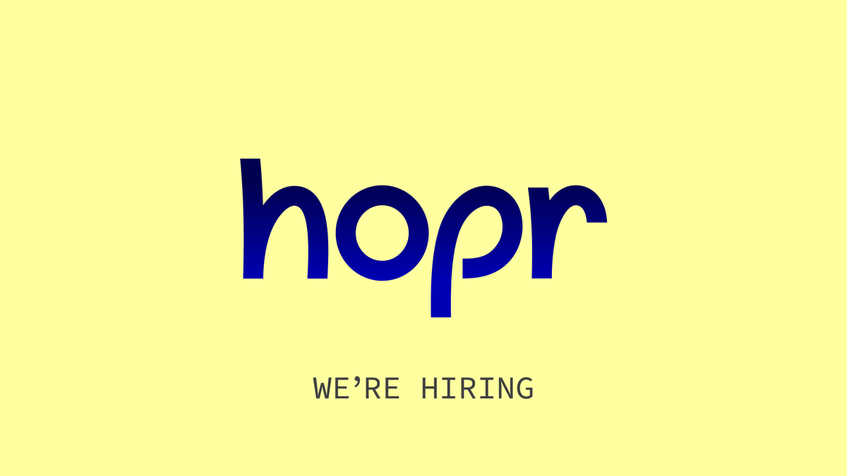 hoprnet's tweet image. 🚀 We’re hiring engineers!
With privacy season in full swing, HOPR is stepping up its quest to bring true privacy to web3. Gnosis VPN is the first app running natively on the HOPR mixnet, open, decentralised, with no shortcuts.
No shortcuts. No fake decentralisation. Just real…