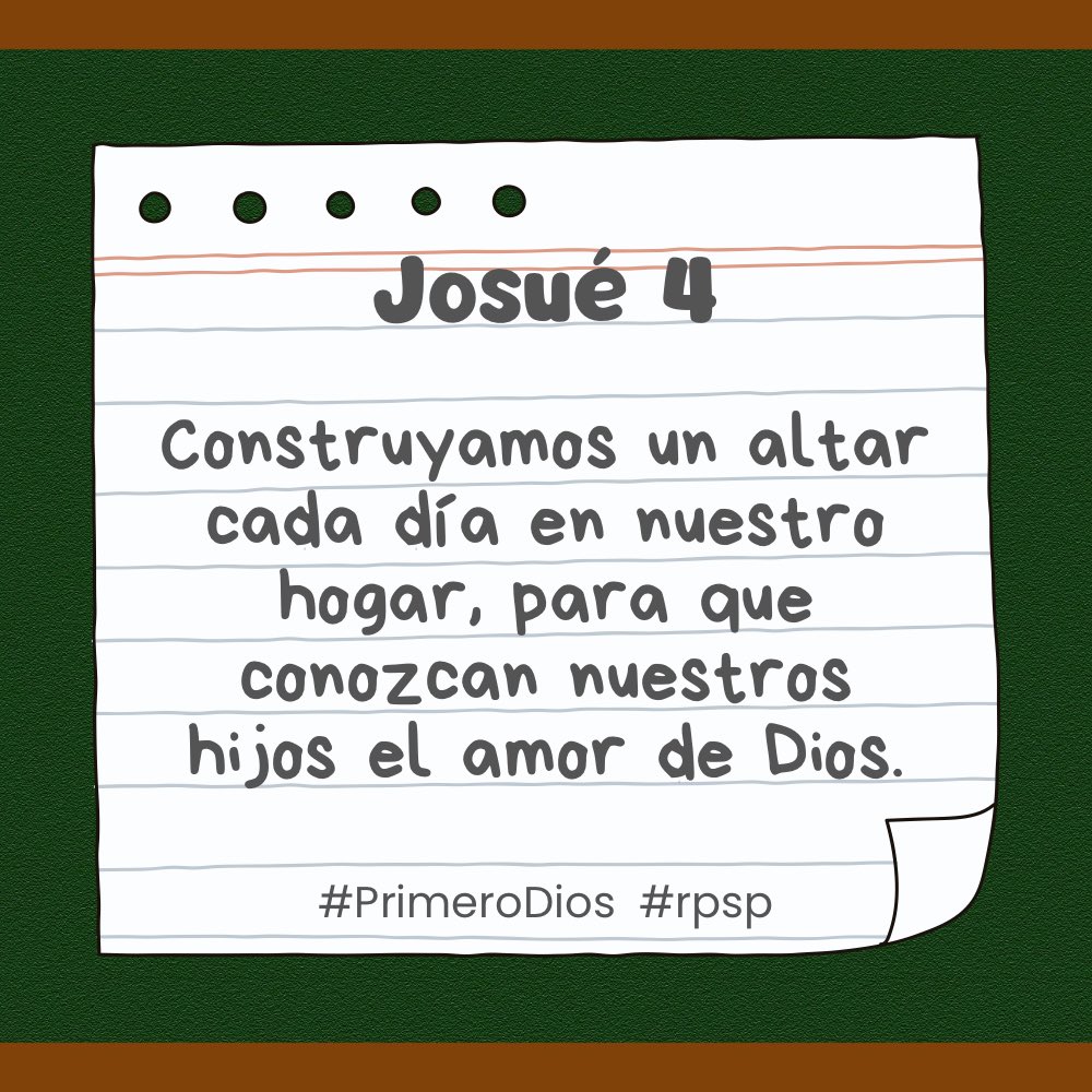 #PrimeroDios #rpsp #Josué 4