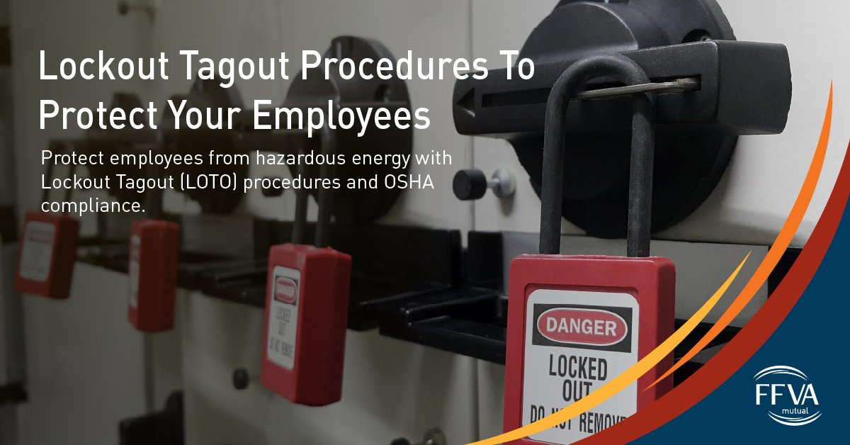 Every step counts when it comes to safety. Learn how proper Lockout/Tagout procedures protect your team and keep you compliant. Read our full blog: ow.ly/1EoA50V1xpG #FFVAMutual #WorkersComp #LockoutTagout