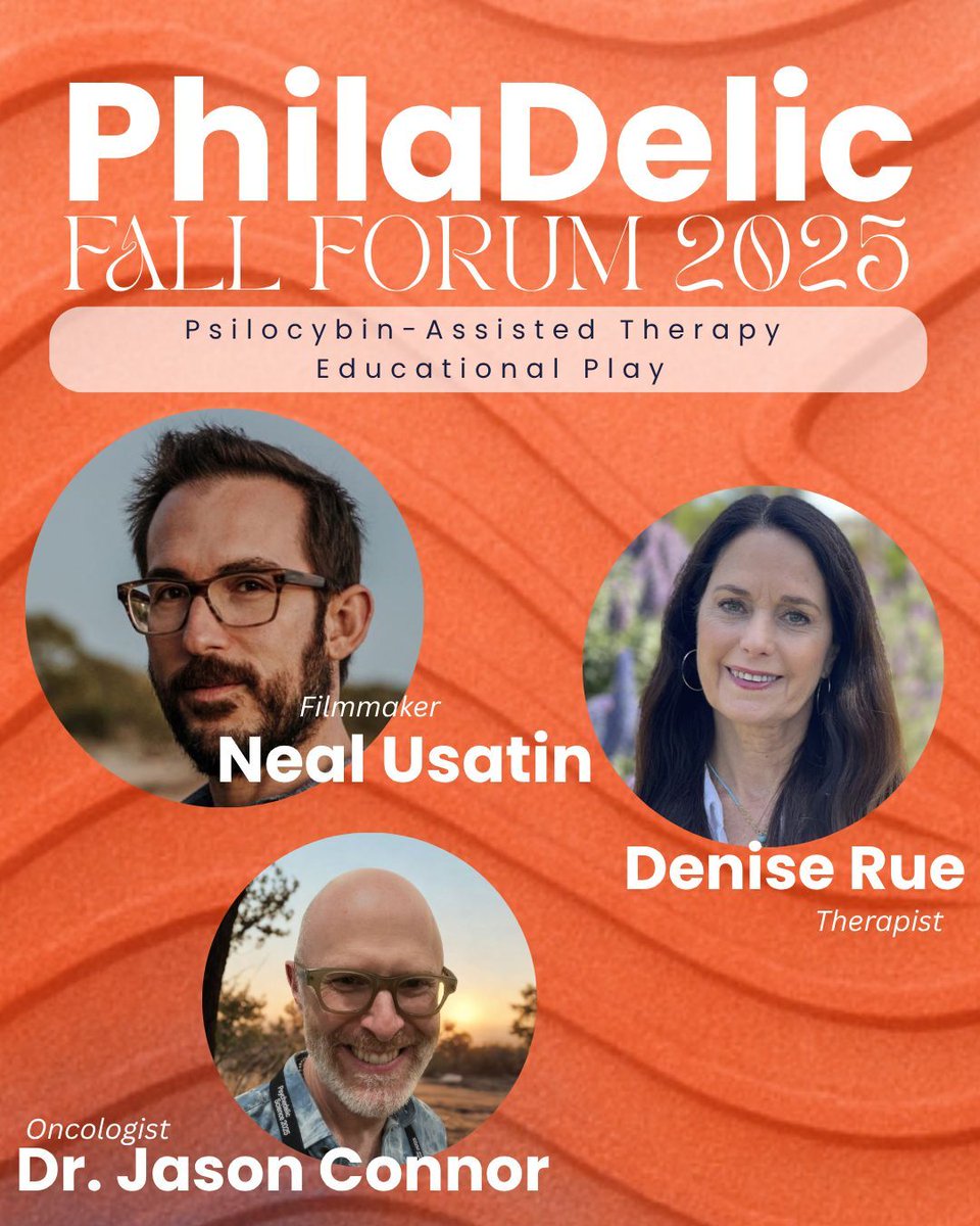 pennphiladelic's tweet photo. Join us November 22, from 9am-6pm at the Jordan Medical Education Center for engaging presentations, panel discussions, and demonstrations like this one: illustrating the patient journey through psychedelic-assisted therapy and integration. 

Tickets available now in our bio! https://t.co/OLcCNTz4FI