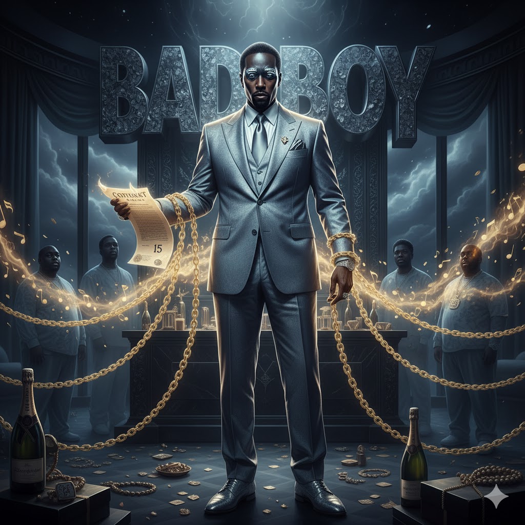 DecodingTheStrm's tweet image. The Alchemist of the Shadow – Decoding the Demiurgic Empire of Diddy
In the Gnostic landscape of our modern world, the Demiurge does not always appear as a monstrous deity or a shadowy cabal. Sometimes, it wears a shiny suit. The career of Sean "Diddy" Combs, viewed through the…