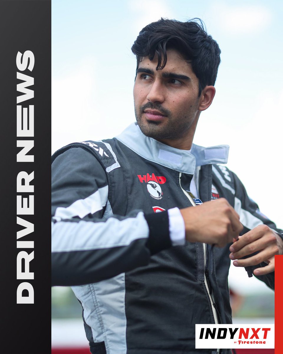 NEWS: Juan Manuel Correa will join Cusick Morgan Motorsports for the 2026 INDY NXT by Firestone season.