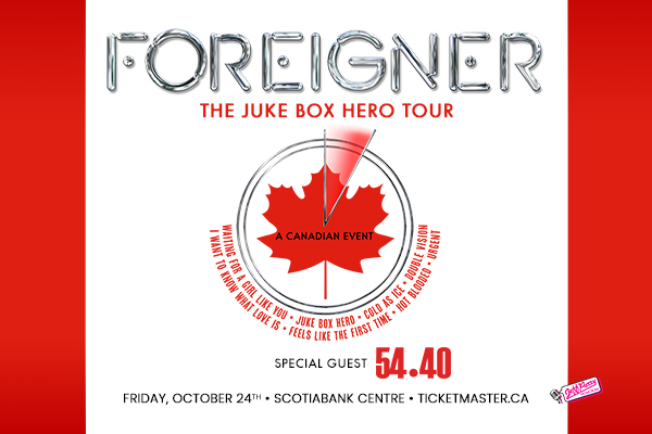 Halifax, tonight you’ll Want to Know What Love Is! <a href="/ForeignerMusic/">Foreigner</a> hits Scotiabank Centre TONIGHT with <a href="/5440/">54 40</a> &amp; Geordie Brown. Reminders: Doors 6:30PM. MacKay Bridge Closed at 8PM tonight. Check traffic &amp; follow construction signs. More Info: scotiabank-centre.com/kbyg