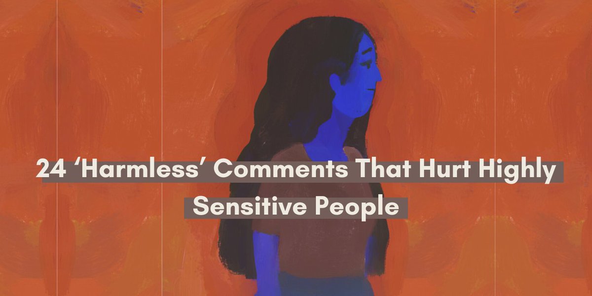 SickNotWeak's tweet photo. 24 ‘Harmless’ Comments That Hurt Highly Sensitive People https://t.co/Np1CXWEoQQ

#SickNotWeak #MentalHealth https://t.co/k4HlPjlMmw