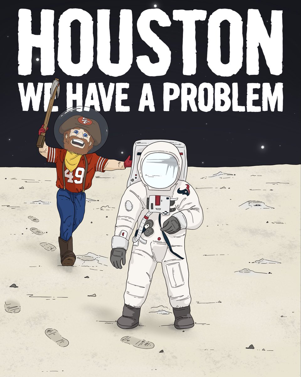 Will my drawings get me to the SB? Day 40
Sourdough Sam is on a space mission - destination: W 🌕🚀 
It’s officially Texans week, what are your predictions? 

#WillMyDrawings #49ers #fttb