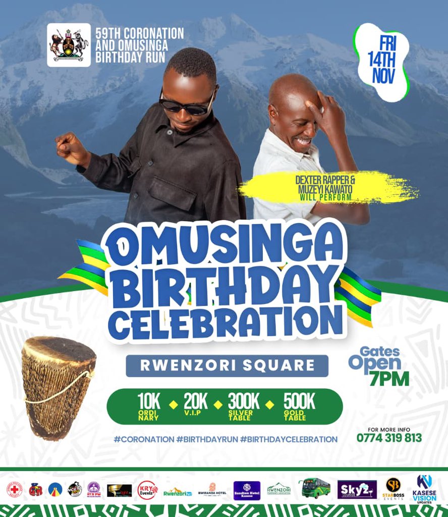 kumra_andyug's tweet photo. We are set for the #OmusingaBirthDayCelebration 14.11.205 at the Rwenzori Square Kasese ft @HeliBaibe @BE6TIN Jayson sir Dexta de Rapper https://t.co/Mqs3jsioB9