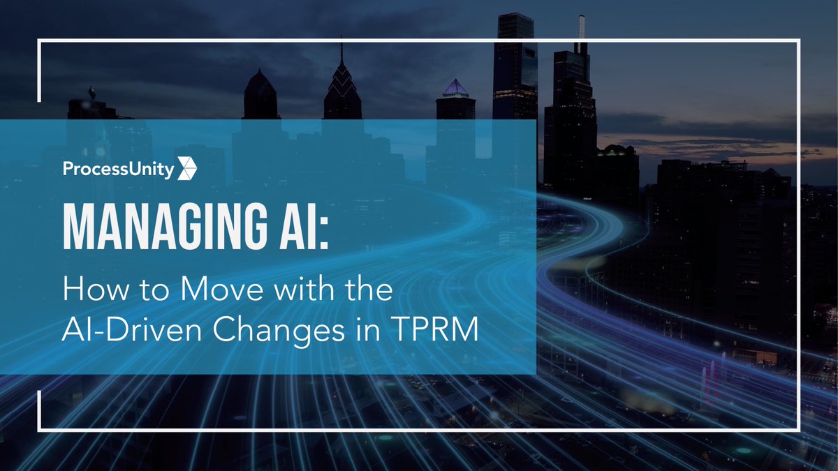 ProcessUnity's tweet image. AI is changing #TPRM fast. Our Chief Trust Officer Dave Stapleton joined OCEG’s Leadership Panel to break down what’s next → oceg.org/ai-for-tprm/?u…
#OCEG #AIinTPRM