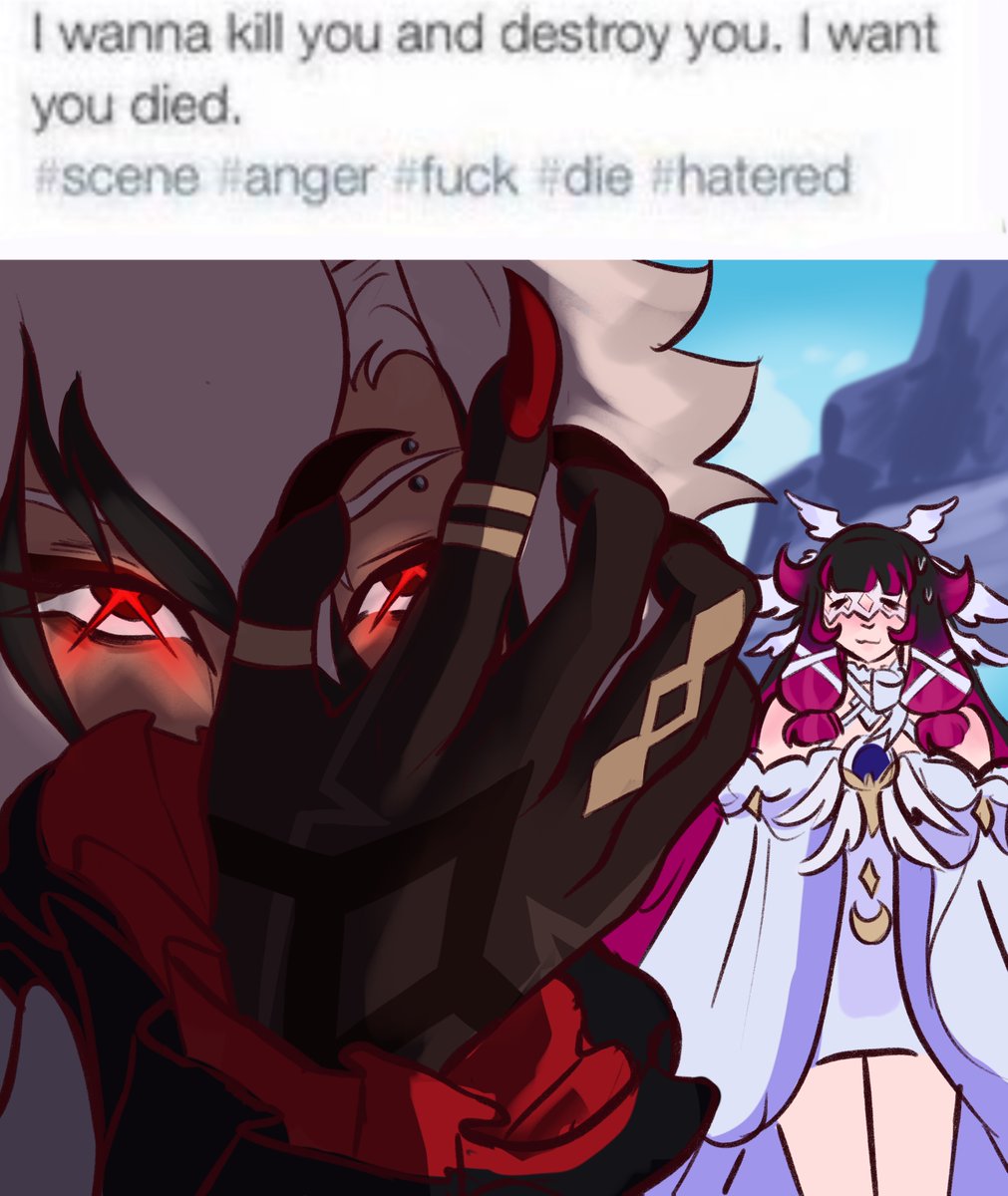 Raindoeart's tweet image. Redrawing this frame okay
kinda #arlebina