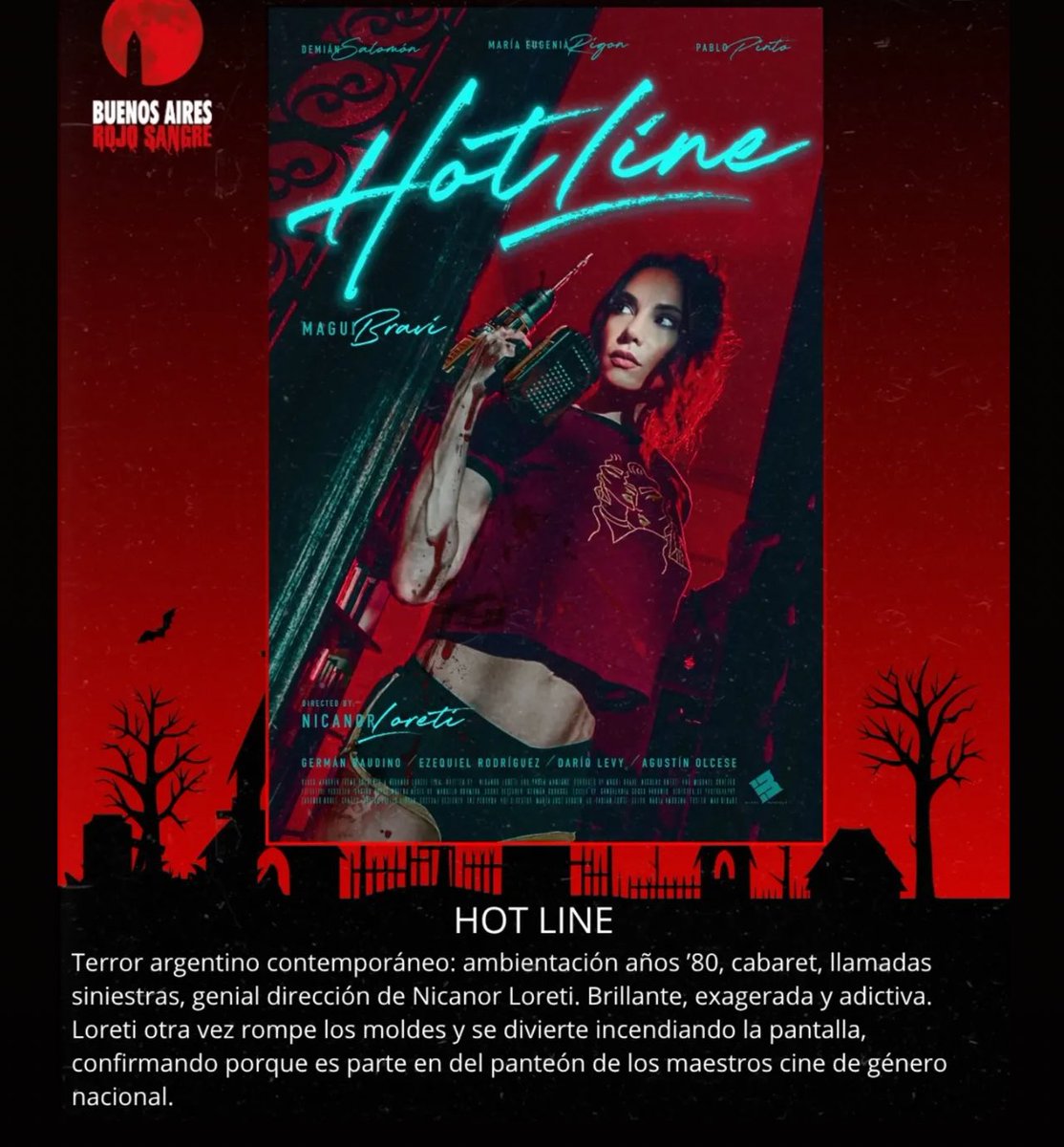 Y arranca un viaje …. Un viajazo a los 80s ☎️ HOTLINE ☎️ será parte del mítico <a href="/rojosangre/">Festival Buenos Aires Rojo Sangre</a> y arrancan las primeras criticas ♥️  noviembre ya te siento