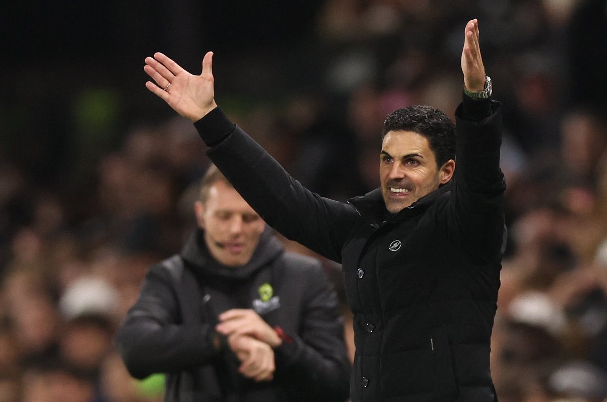 🚨🚨🚨مؤتمر ميكيل أرتيتا [ارسنال] — GW9:

• استمرار غياب مادويكي &amp; خيسوس &amp; هافيرتز &amp; أوديغارد للاصابة. ❌

🗣️ تصريح أرتيتا كاملًا عن غابرييل:

"اضطر غابرييل لمغادرة الملعب بسبب مشكلة ولم يتمكن من التدريب بعد. لذا، دعونا نرى كيف ستتطور حالته خلال الـ 24 ساعة القادمة"