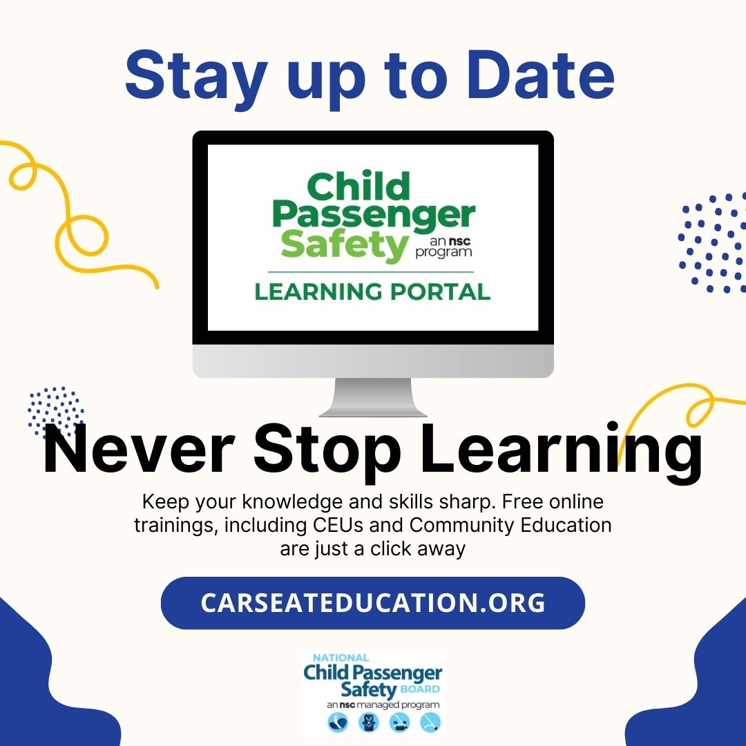 NCPSB's tweet image. Technicians and Instructors: Keep your knowledge up to date. To find free CEU and community education opportunities, visit carseateducation.org
#KeepEachOtherSafe #TechsRule #carseat #safety #education #training #parents #children @NSCsafety