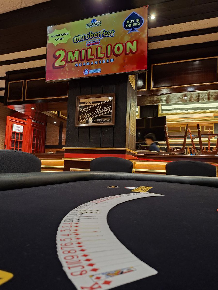 wildacespoker's tweet image. 🔥 OKTOBERFEST DAY 1C IS A WRAP! 🔥
Another thrilling day of cards, bluffs, and big moves at Wild Aces Poker Room!
Huge thanks to all the players who gave it their all — the excitement keeps building as we head toward Day 2! ♠️♥️

#OktoberfestAtWildAces #WildAcesPoker #Day1C