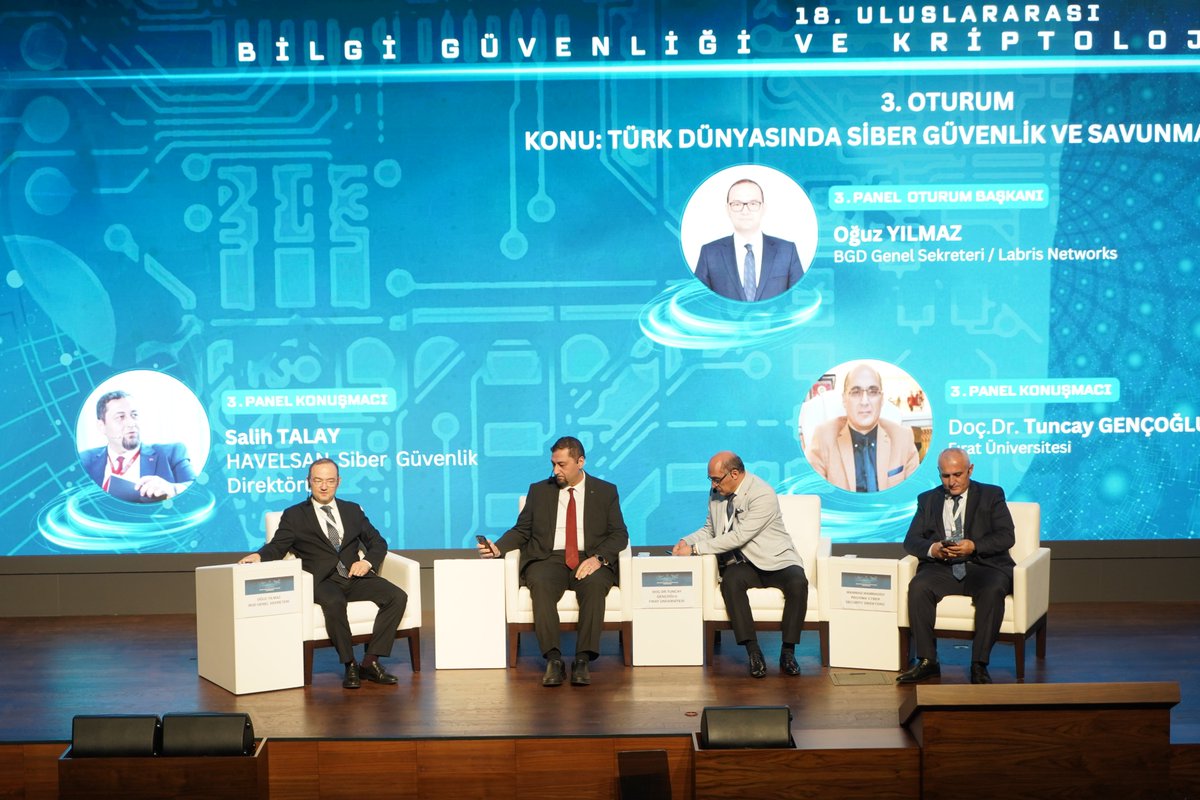 LabrisNetworks's tweet image. We would like to thank all participants who attended the panel chaired by our Co-Founder and Board Member Oğuz YILMAZ and visited our booth at ISC Turkey 2025.