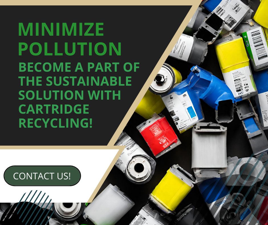 Docutrend's tweet image. Be part of the solution, not the pollution! Minimize your business&apos;s contributions to pollution by opting to recycle printer cartridges. 

Reach out to us to get started. 

#GoGreen #SustainableLiving