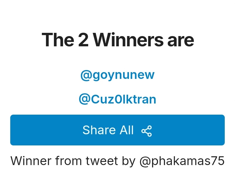 phakamas75's tweet image. ยินดีกับผู้โชคดีทั้ง 2 ท่านจ้า
@goynunew 
@Cuz0lktran 
รายงานตัวด้วยนะคะ