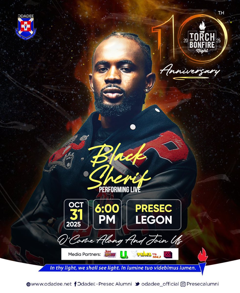 odadee15's tweet photo. If you see the light rememberโฆ
#BlackSherifLive
#PresecLegon
#ฦdadeษTorchAndBonfire
#TorchAndBonfireNight https://t.co/yNQmHf4uRQ